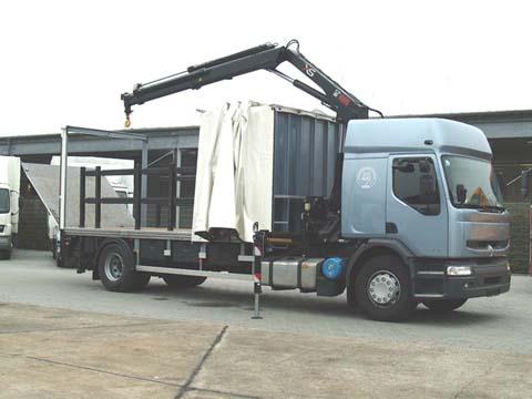 camion porteur grue